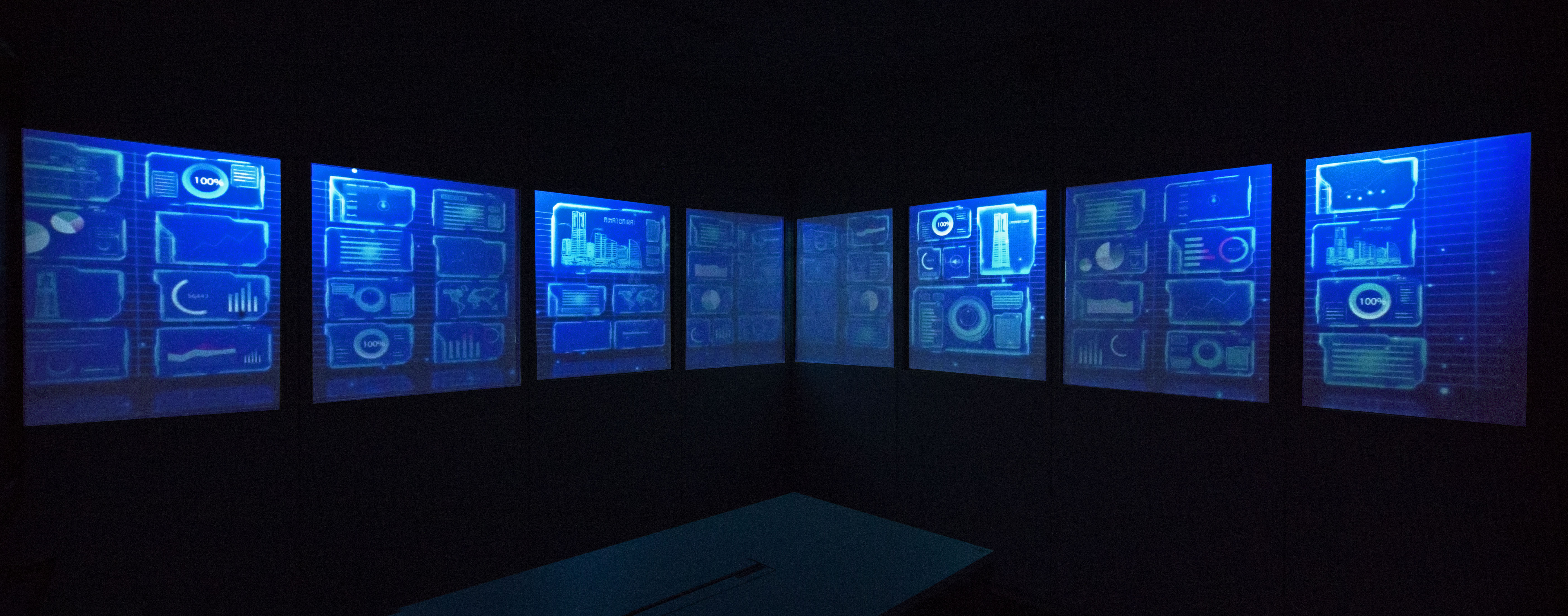 NTTアドバンステクノロジ株式会社 みなとみらいオフィスを常設演出