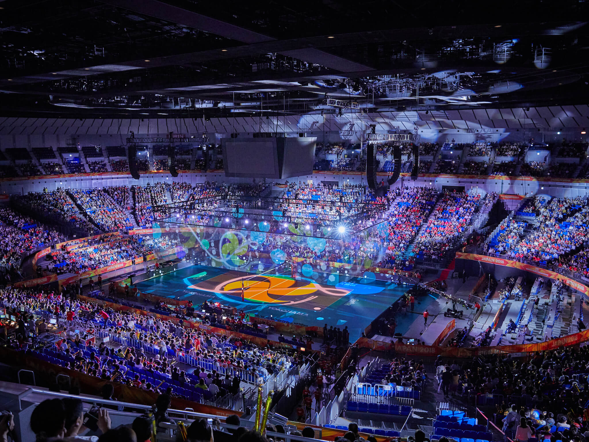 横浜アリーナ「2018世界バレー 女子大会」開幕セレモニーを演出