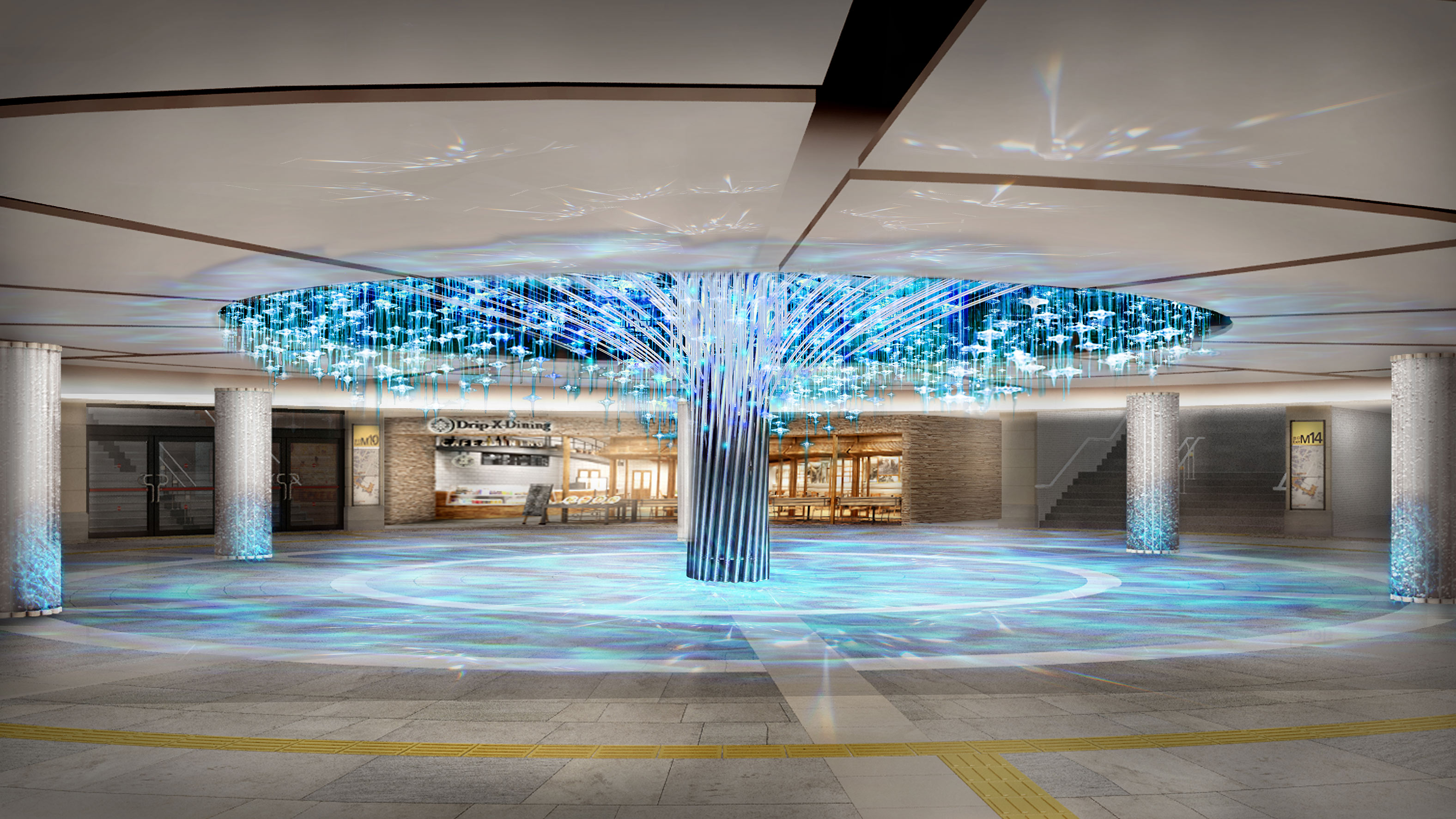 泉の広場「Water Tree」